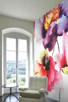 Image of Watercolour Flora Wall Mural