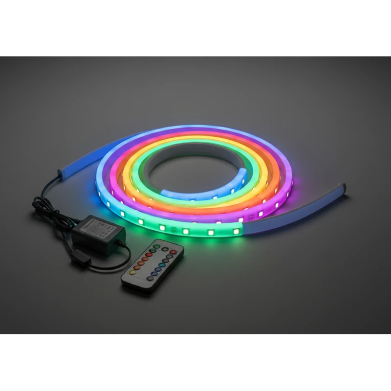 Image of ExtraStar ExtraStar Neon LED Strip 5M Cable with Power Adapter andRemote Control, 9W/M, RGB