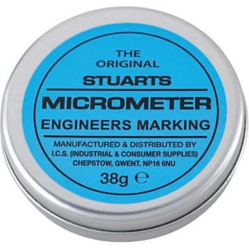 Image of Stuarts - Blue Micrometer Engineers Marking Paste, 38G