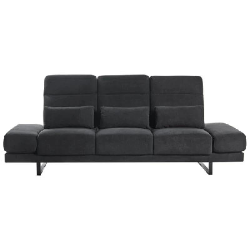 Image of Beliani Sofa 3 Seater Ikast Fabric Black