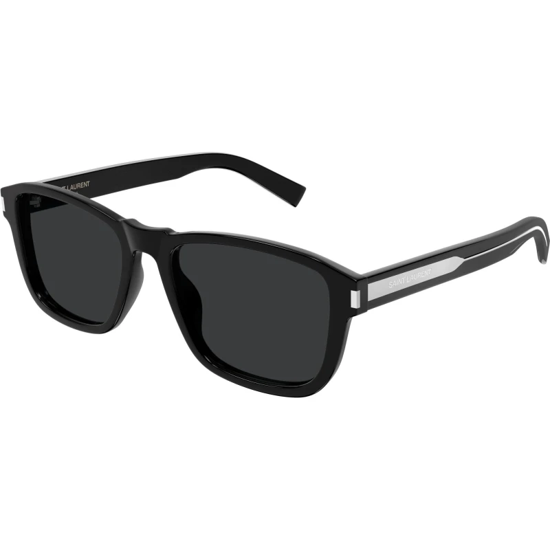 Image of Saint Laurent Rectangle Sunglasses Black male One Size