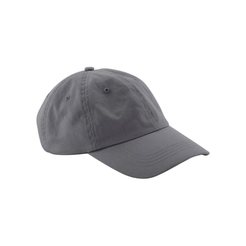 Image of Beechfield Beechfield Men Cotton Panelled Baseball Cap in Dark Grey Dark Grey One Size Male 5063377073058