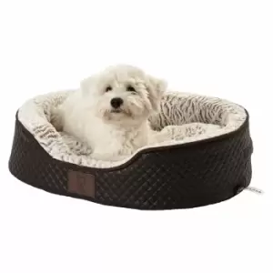 Image of Bunty Medium Manhattan Quilted Bed - Brown