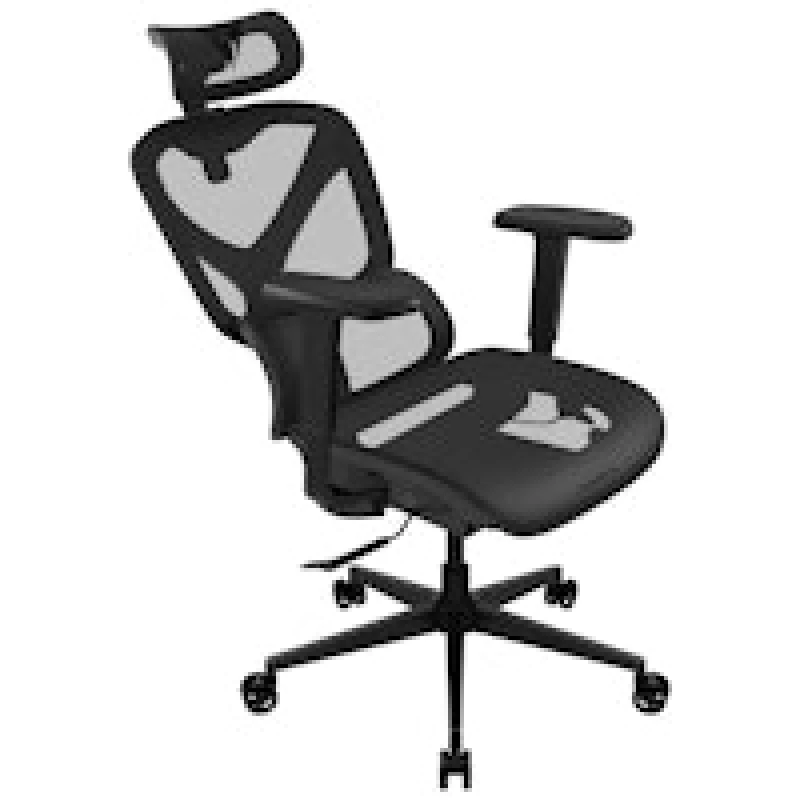 Image of New Open Box - ThunderX3 YTC Mesh Gaming Chair - Black TEGC-3065001.11-BD