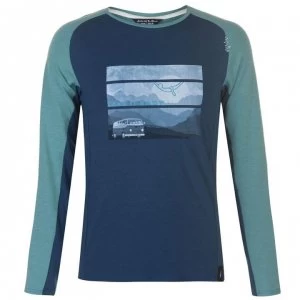 Image of Chillaz Krabi Take Your Time T Shirt Mens - Blue