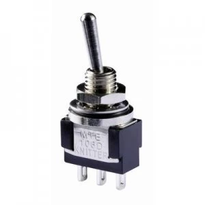 Image of Knitter Switch MTE 106G Toggle switch 250 V AC 3 A 1 x OnOffOn IP67 momentary0momentary