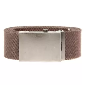 Image of Duke Mens Edward Plain Webbing Belt (One Size) (Brown)