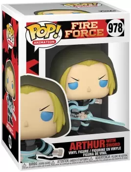 Image of Fire Force Arthur with Sword Vinyl Figure 978 Funko Pop! multicolor
