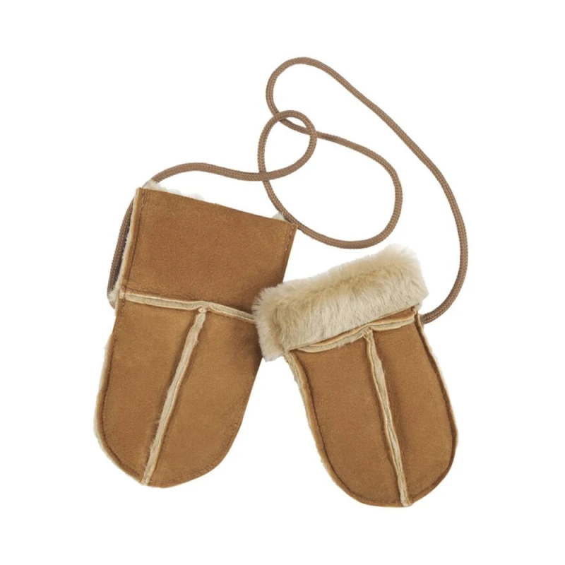 Image of Eastern Counties Leather Puddy Sheepskin Mittens in Tan Tan Unisex One Size