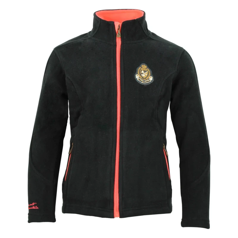 Image of Girl's fleece jacket Peak Mountain Fasak Noir Female 8 ans