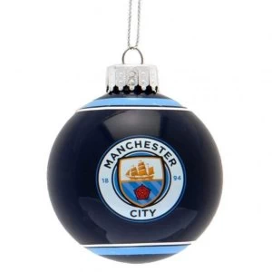 Image of Manchester City FC Glass Bauble
