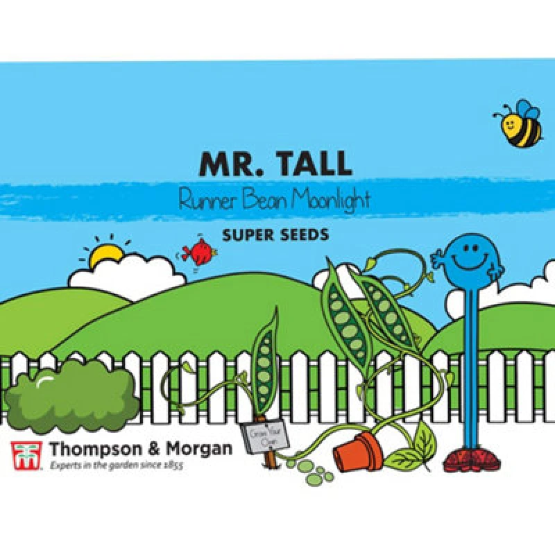 Image of Thompson & Morgan Runner Bean Moonlight 1 Seed Packet