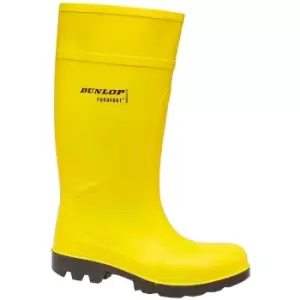 Image of Dunlop C462241 Purofort Full Safety Standard / Mens Boots / Safety Wellingtons (7 UK) (Yellow) - Yellow