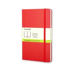 Image of Moleskine Notebook Large Plain 210x130mm 240 Pages 120 Sheets, red