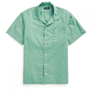 Image of Polo Ralph Lauren Cuban Short Sleeve Shirt - Seafoam