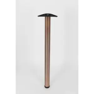 Image of Rothley - Antique Copper Stainless Steel Table & Worktop Leg 870mm x 60mm - Copper