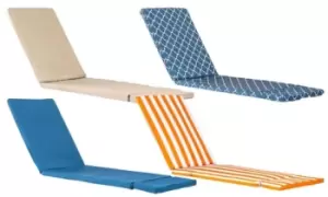 Image of Sussex Sun Lounger Cushion: Beige Moroccan