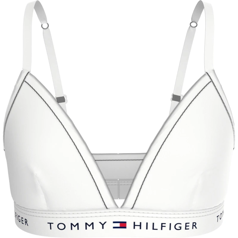 Image of Tommy Hilfiger Triangle Bra - White White 7 - 8 Years