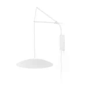 Image of Slim LED Wall Lamp Extendable White 40cm