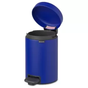 Image of Brabantia newIcon Pedal Bin 3 Litre Mineral Powerful Blue