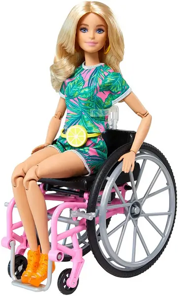 Image of Barbie Wheelchair Blonde Doll