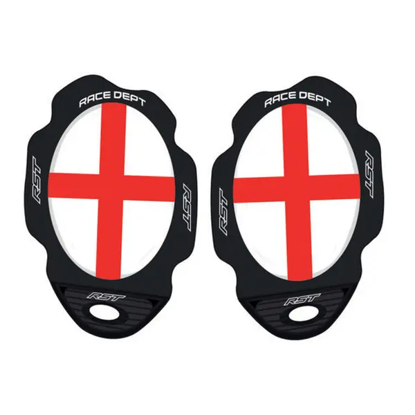 Image of RST Standard Knee Sliders Flag Series George Cross Red White Size