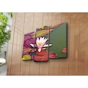 Image of 3KBPAT-3 Multicolor Decorative Canvas Painting (3 Pieces)