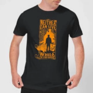 Image of Harry Potter Neither Can Live Mens T-Shirt - Black