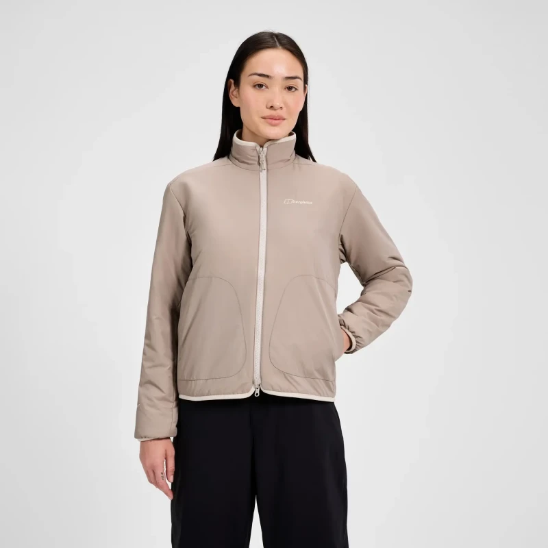 Image of Reversible womens fleece Berghaus Asperton Beige Female S/M