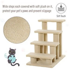 Image of PawHut Pet Stairs Light Brown 430 mm x 635mm x 600 mm