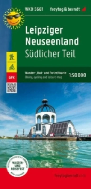 Image of Leipziger Neuseenland - southern part, hiking, cycling and leisure map 1:50,000, freytag & berndt, WKD 5661 Sheet map, folded