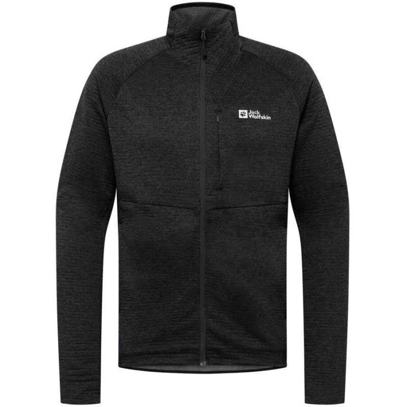 Image of Jack Wolfskin Mens JW Taiga Full Zip Fleece Black male Small
