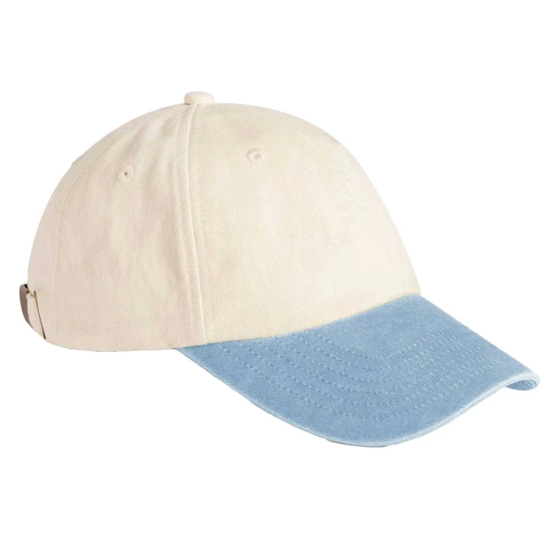 Image of Beechfield Mens Vintage Low Profile Baseball Cap in Light Beige Light Beige Male One Size