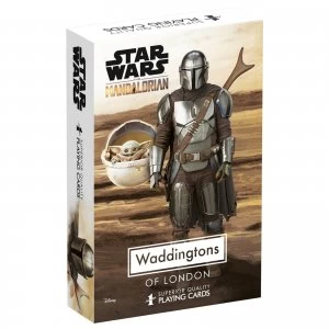 Image of Star Wars The Madalorian Waddingtons No 1 Playing Cards