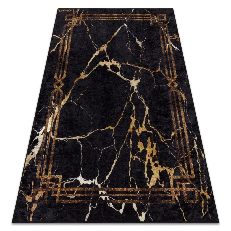 Image of RugsX Miro Rug in Black Size: 140cm x 190cm Black Unisex 140cm x 190 cm