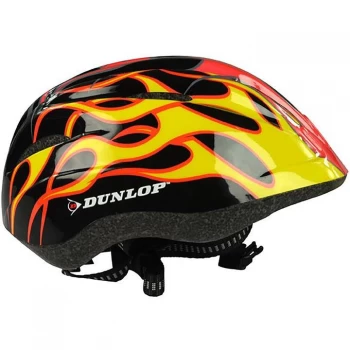 Image of Dunlop Kids Cycling Helmet - Red/Yellow