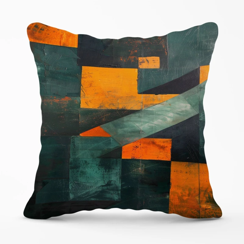 Image of Warren Reed - Designer Dynamic Angles Cushions Size: 45cm x 45cm Multicolor Unisex 45cm x 45 cm