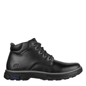 Image of Skechers Round Toe Lace Up Boot - Black