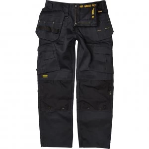 Image of DEWALT Mens Pro Tradesman Work Trousers Black 34" 33"