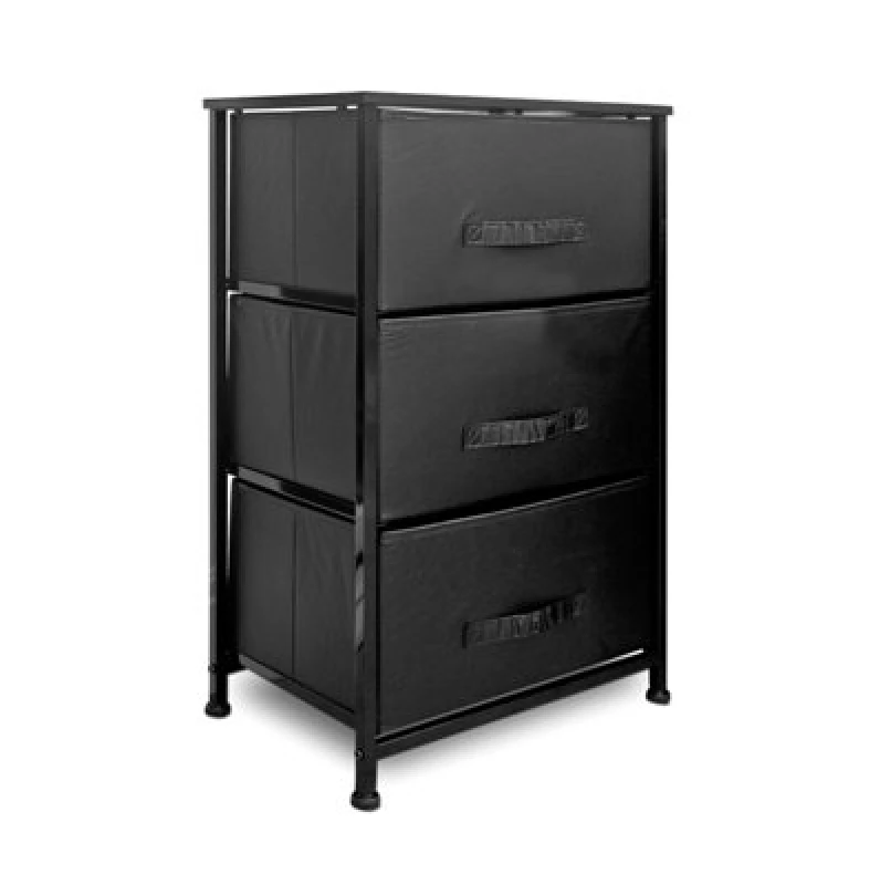Image of Clarisworld Drawers Storage Tower Dresser - Wood Top, Sturdy Steel Frame, Organizer Unit For Bedroom, Hallway, Entryway, Closets.