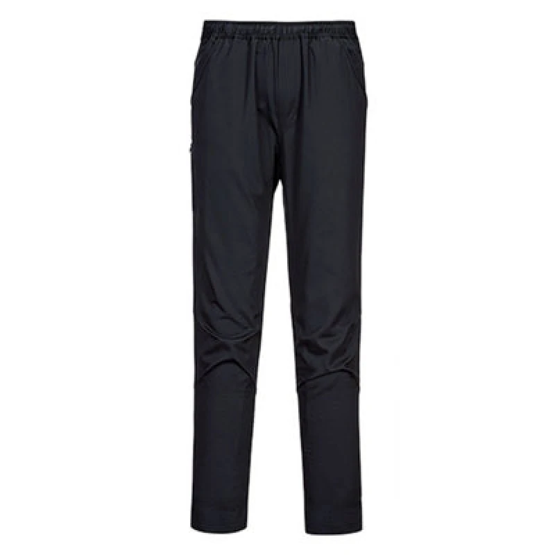 Image of Portwest Surrey Mens Water Resistant Kitchen Trousers C072BKRL Colour: Black