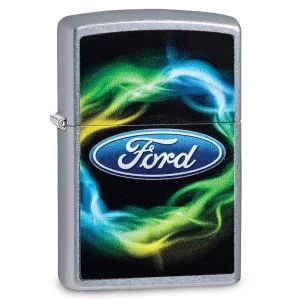 Image of Zippo Ford Script Colour Chrome Regular Windproof Lighter