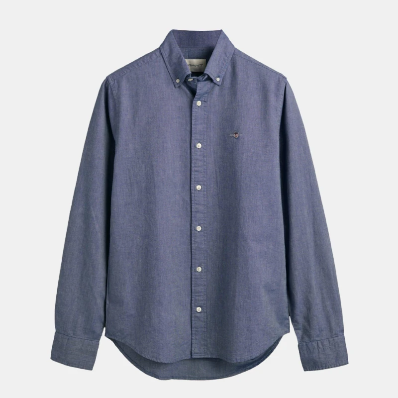 Image of Gant Slim-Fit Classic Oxford Shirt Blue male M