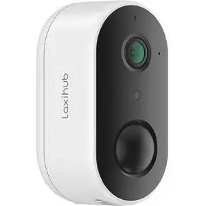 Image of Laxihub W1 Indoor / Outdoor Wire-Free Full HD Night-Vision Security Camera - White