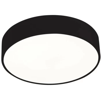 Image of Leds-C4 Caprice - LED Round Flush Ceiling Light Black Phase Cut Dimming 52cm 3940lm 3000K