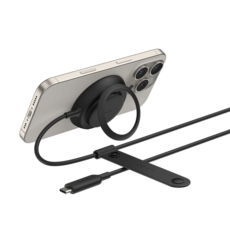 Image of Belkin WIA014HQBK mobile device charger Headphones, Smartphone Black USB Wireless charging Fast charging Indoor WIA014HQBK