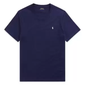Image of POLO RALPH LAUREN Short Sleeve Crew Neck Jersey T Shirt - Blue