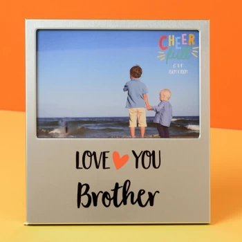 Image of 6" x 4" - Cheerfull Aluminium Photo Frame - Brother