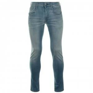 Image of Replay Hyperflex Anbass Jeans - Light Blue 010