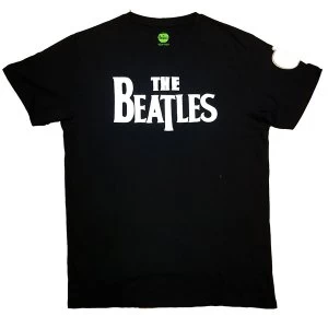 Image of The Beatles - Drop T Logo Unisex Medium T-Shirt - Black